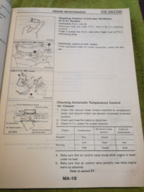 Service manual ''Model D21 series Basisboek'' Nissan Pickup D21