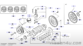 Vliegwielpen Nissan 12313-10600 Origineel