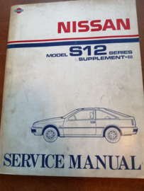 Service manual '' Model S12 series Supplement III '' Nissan Silvia S12