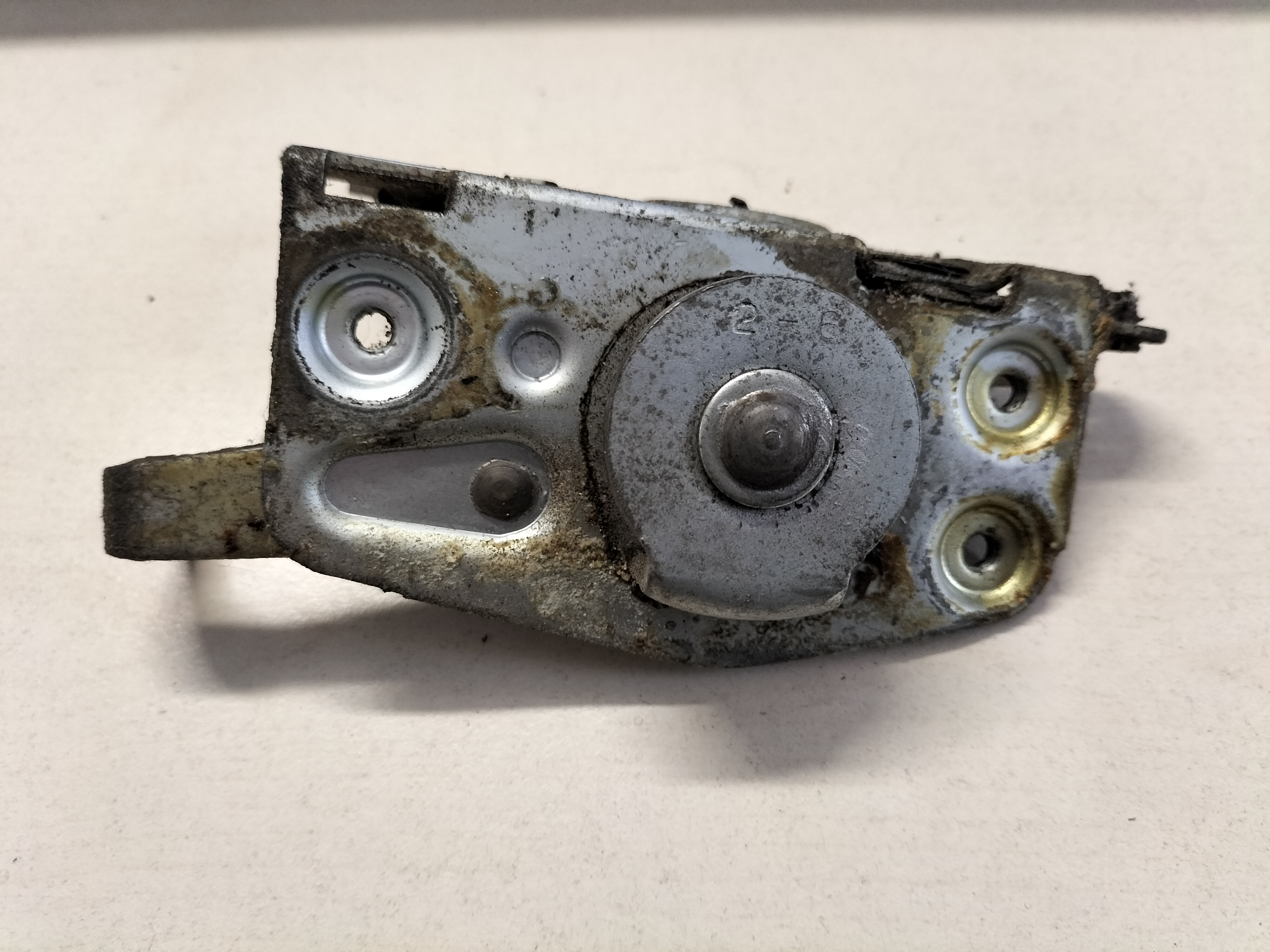 Assy-lock, front door left-hand Datsun Cherry E10 80503-M0201 Used part.