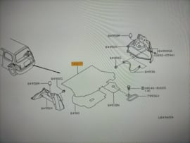 Kofferbakmat Nissan Micra K11 84904-4F300 Gebruikt.