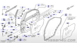 Portier linksachter Nissan Primera P10 82101-2F030