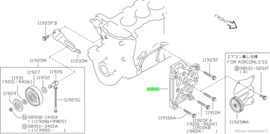 Bracket-compressor Nissan Micra K11 11910-0U000 Original.