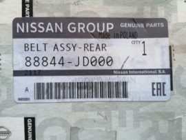 Veiligheidsgordel achter Nissan Qashqai J10 88844-JD000 Origineel.