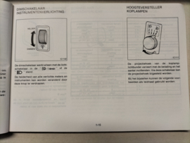 Instructieboekje '' Nissan Sunny N14'' OM3D-0N14E0E Gebruikt.