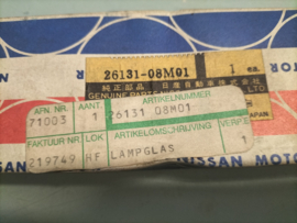 Knipperlichtglas rechts Nissan Cherry N12 26131-08M01 Origineel.