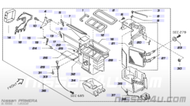 Montagesteun climate control ECU Nissan Primera P11/ WP11 27175-9F600