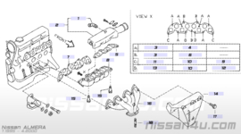 Inlaatspruitstukpakking CD20 Nissan 14035-57J01