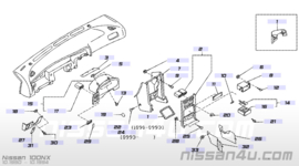 Afdekkap zekeringkast Nissan 100NX 68964-65Y01 Lichte schade