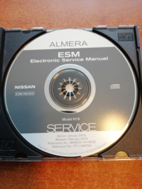 Electronic Service manual '' Model N16 series '' Nissan Almera N16 SM3E00-1N16E0E Gebruikt.