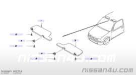 Sunvisor right-hand Nissan Micra K11 96400-1F500