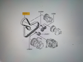 Multiriem 6PK1792 Nissan 11720-00Q1M X70/ X83 (8200833549) origineel.