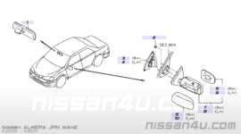 Spiegelkap links Nissan Almera N16 J6374-4M401 (Japan - versie)