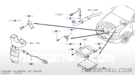 Voorpijp QG15DE / QG18DE Nissan Almera N16 20010-5M370 + Lambda sensor 226A0-5M300