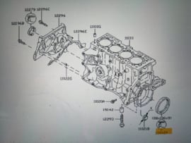 Krukaskeerring versnellingsbakzijde K9K Nissan 11130-BN700 K12/ N16 (77 01 473 544) Origineel.