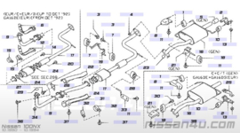 Einddemper Nissan 100NX 20100-57Y71 Gebruikt.