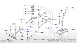 Schakelstang Nissan 34550-50Y00 B13/ N14/ N15/ Y10 Gebruikt.