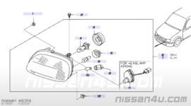 Lampfitting stadslicht Nissan 26240-6F600 E11/K11/K12