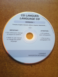 CD langues / Language CD Version 1, Carimat Navigation Informee (20231114)