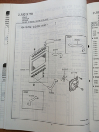 Collision parts catalog model Y10 series Nissan Sunny Wagon Y10 EC-126-EL