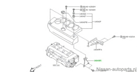 Bracket-ornament QR20DE Nissan Primera P12 14049-AU410 Used part.