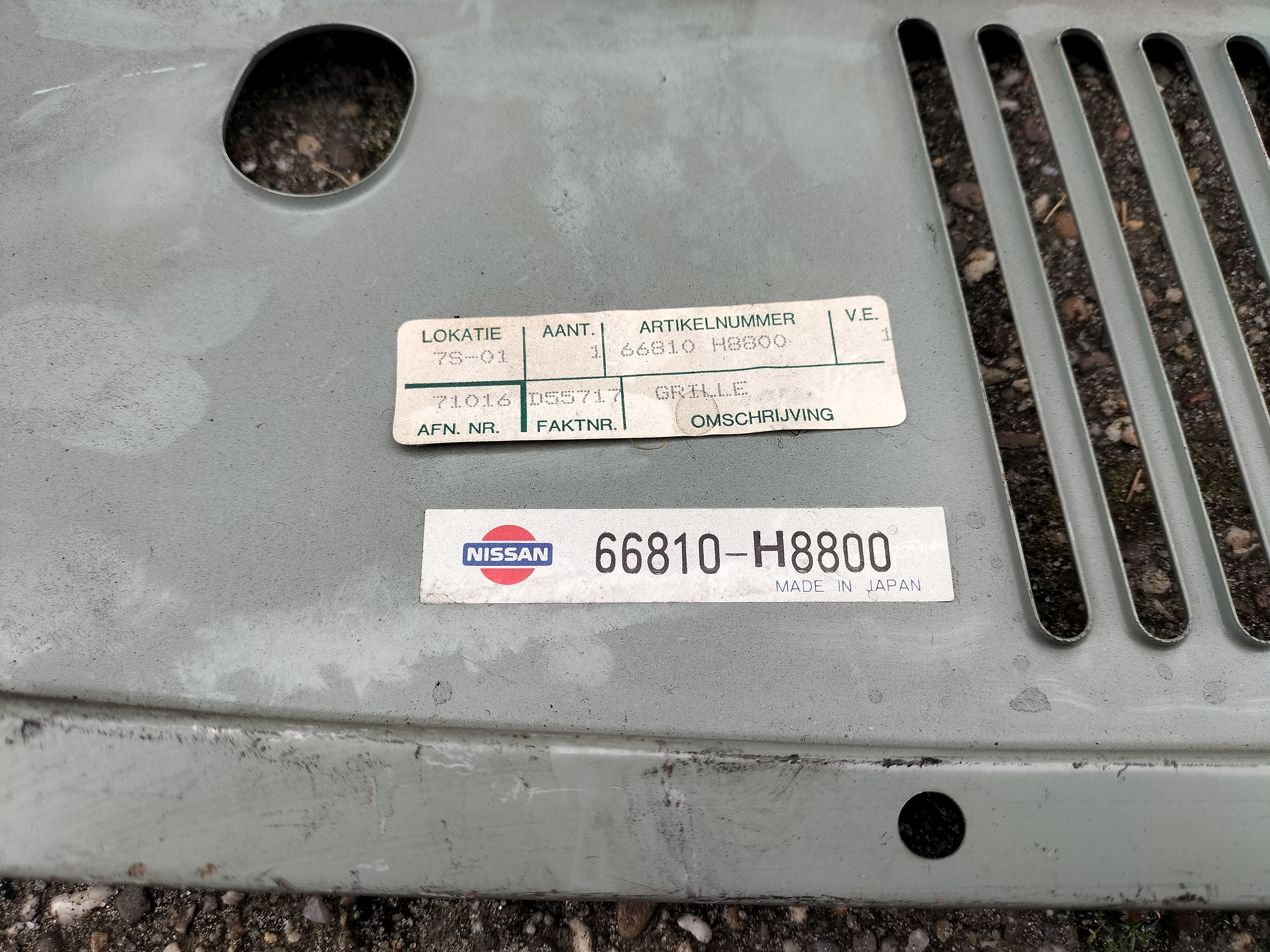Panel Nissan 66810-H8800 Original