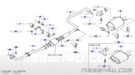 Voorpijp Nissan Almera N15 1.4 20010-0N210