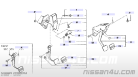 Koppelingspedaal Nissan Primera P11/ WP11 46503-BE960 Gebruikt.