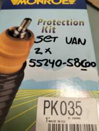 Protective cover shock absorber rear axle Nissan Set of 2 55240-58C00 New.