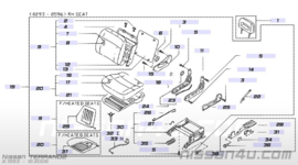 Bijrijdersstoel Nissan Terrano2 R20 87000-0F000
