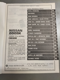 Service manual '' Model S12 series - Supplement II equippped with CA18ET engine'' Nissan Silvia S12 SM7E-S2HSE0 Gebruikt.