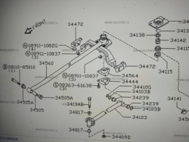 Schakelstang Nissan 34550-32A01 B11/ N12 Origineel