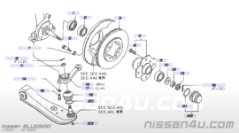 Rotor-disc brake, front 249,3mm Nissan 40206-W1260 Original.