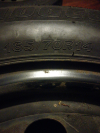 2x Wiel met band 165/70R14 Nissan Micra K12 40300-AX607