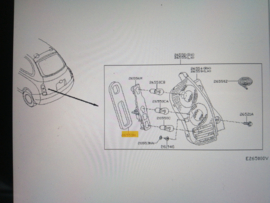Body combination lamp, right-hand Nissan Micra K12 26550-AX720 New.