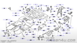 Insulator-heat, rear floor Nissan Bluebird T12/T72 74762-16E00 Used part..