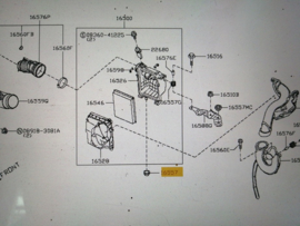 Rubber luchtfilterhuis Nissan Juke F15 16557-6N200