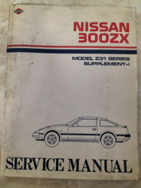Service manual ''Model Z31 series Supplement-I'' SM6E-Z31SG0 Nissan 300ZX Z31. Used part.