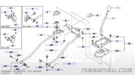 Spring-return, lever Nissan 34573-BN300 New