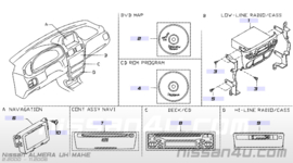 Deck-CD Nissan Almera N16 28185-BN82A (28185-BN800)