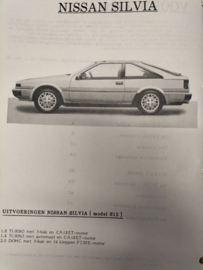 Product bulletin volume 13 '' Nissan Silvia S12 / Nissan 300ZX Z31'' Introduktie mededeling. Gebruikt.