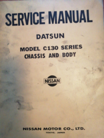 Service Manual '' Model C130 series chassis and body '' SM3E-C130G0 Datsun Laurel C130 Gebruikt.