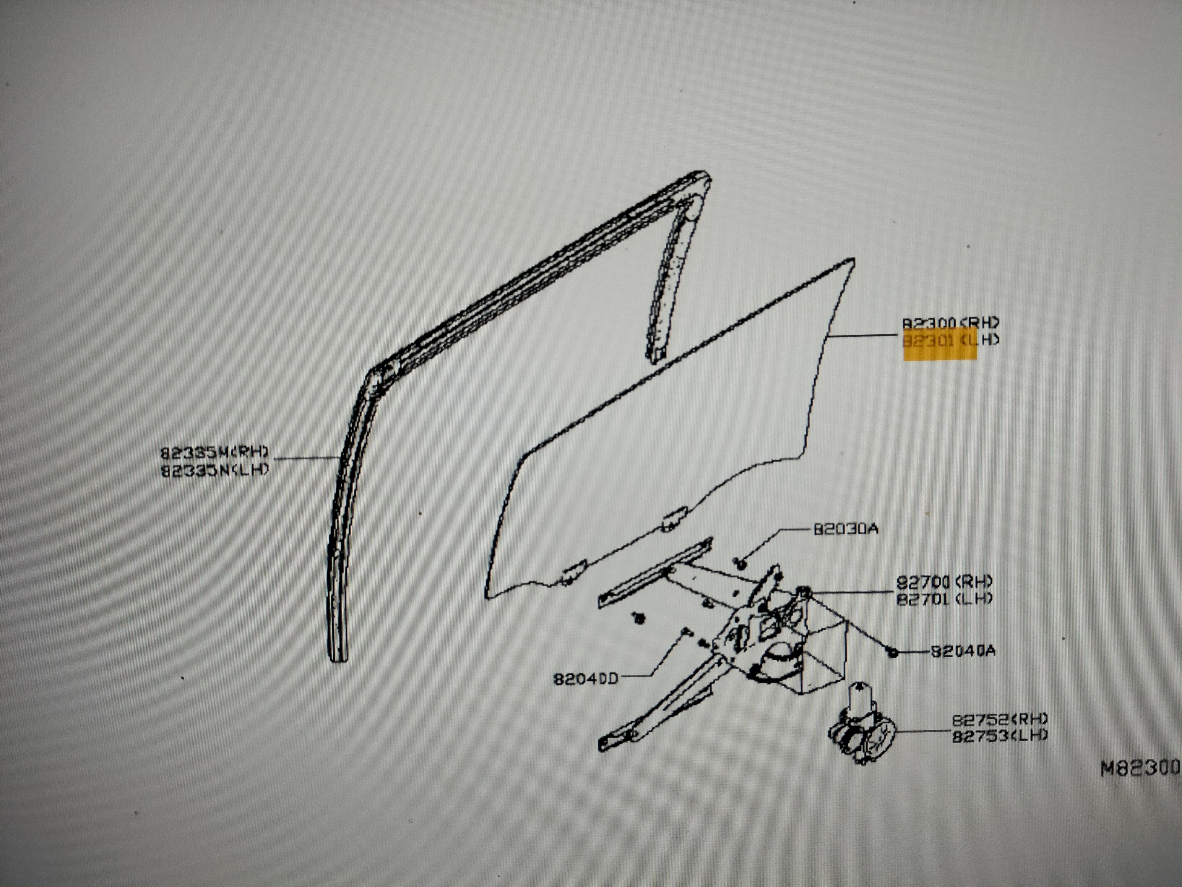 Portierruit linksachter Nissan Micra K14 82301-5FA0A (82301-5FA5A) Gebruikt.