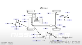 Lastafhankelijk remventiel Nissan Micra K11 46400-99B25