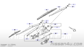 Blade windshield wiper, left-hand Nissan X-Trail T30 28891-EQ300