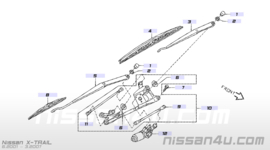 Ruitenwisserblad links Nissan X-Trail T30 28891-EQ300