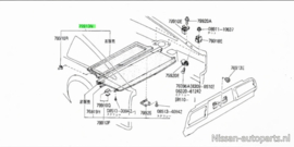 Hoedenplank Nissan 300ZX Z31 79940-04P00 Origineel.
