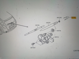 Afdekkap ruitenwisserarm Nissan Qashqai J10 28782-JD00A