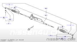 Stuurhuis Nissan Almera N16 49001-BN012