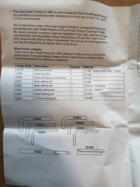 Speciaal gereedschap diesel timing set Ford LASER 1866